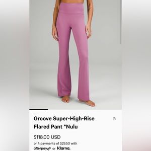 BNWT lululemon groove flare